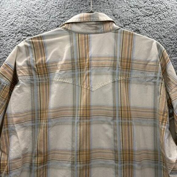 Stetson Men's 2XL Pearl Snap Western Shirt Long Sleeves Pointed Flap Pocket - Picture 9 of 11